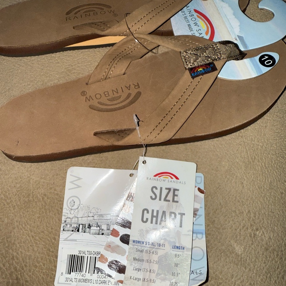 Rainbow Sandals Classic Brown Flip Flops